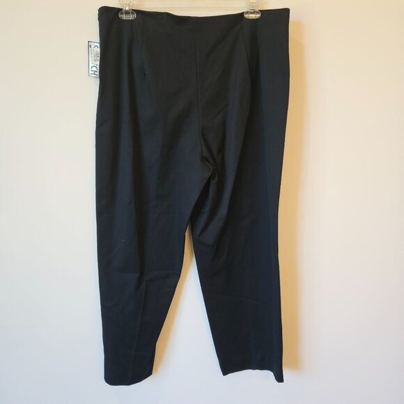 Clio Black Stretch Pants With Cotton & Spandex Blend Plus Size 20 - Picture 4 of 7